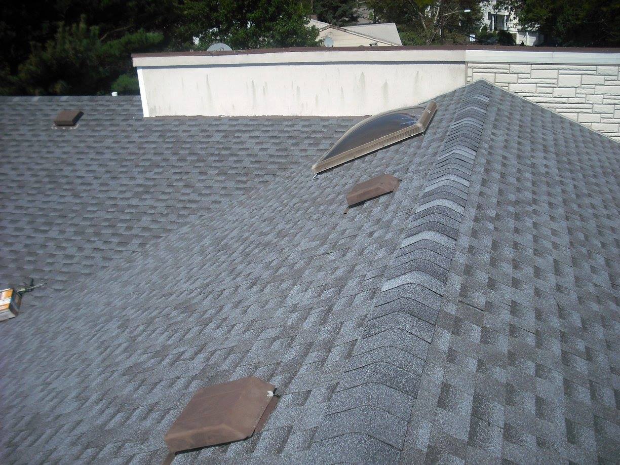 Professional roofing work